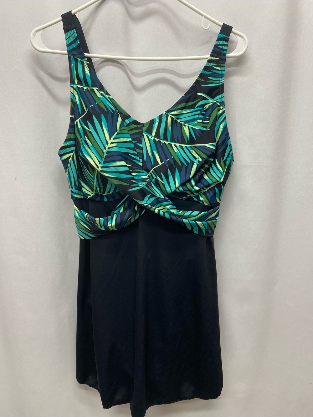 Septangle womens swim dress bathing suit swimsuit size 14 tropical NEW
